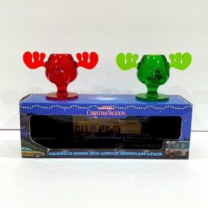 Christmas Vacation National Lampoon’s Griswold moose mug acrylic shot glass set